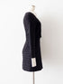Asymmetry buckle tweed dress